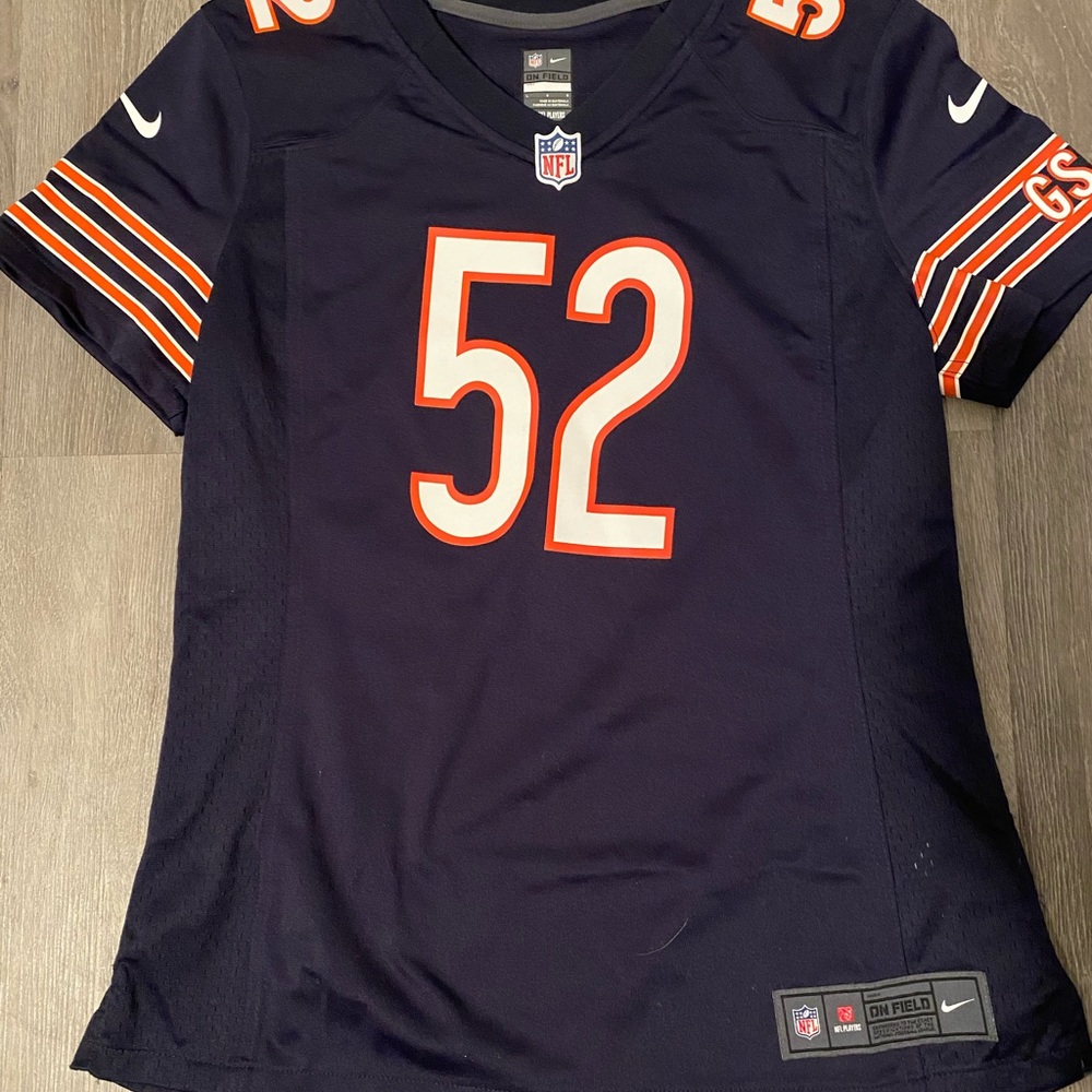 Women’s size large Chicago Bears Mack jersey.